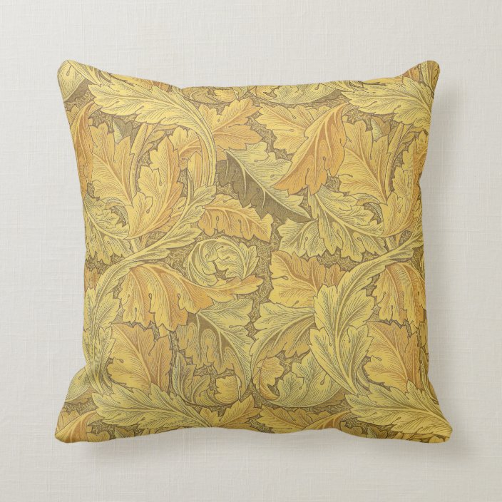 William Morris Acanthus Wallpaper Throw Pillow Zazzle Com