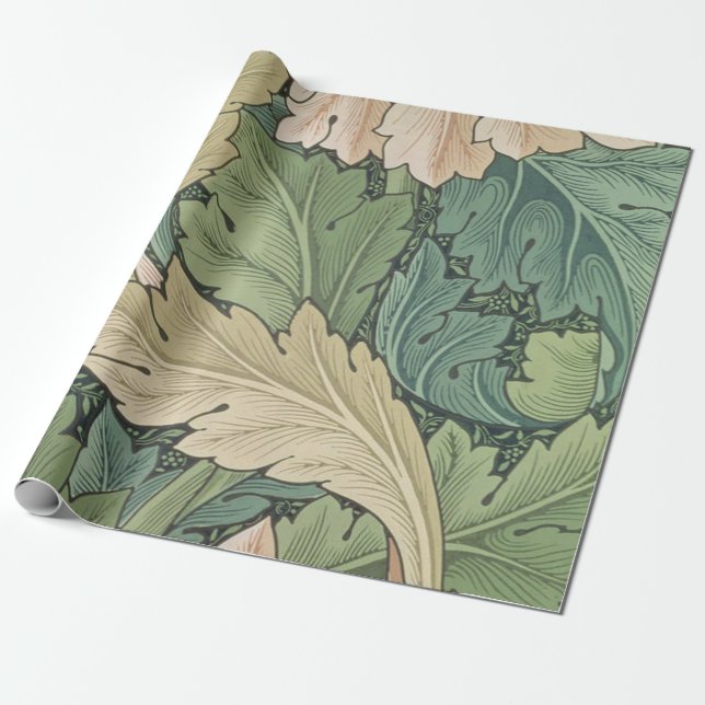 William Morris Acanthus Wrapping Paper (Unrolled)