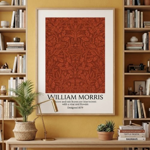 William Morris Acorn Vintage Botanical Print