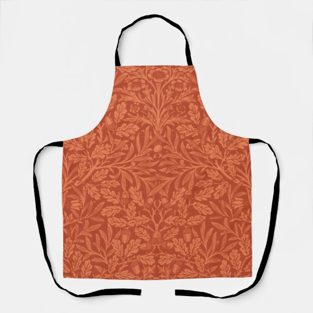 William Morris Acorn Wallpaper Nature Design Apron (Front)
