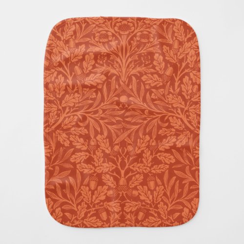 William Morris Acorn Wallpaper Nature Design Baby Burp Cloth