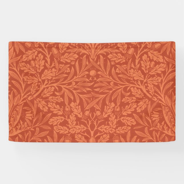 William Morris Acorn Wallpaper Nature Design Banner (Horizontal)