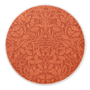 William Morris Acorn Wallpaper Nature Design Ceramic Knob