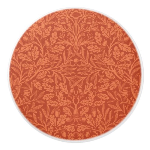 William Morris Acorn Wallpaper Nature Design Ceramic Knob