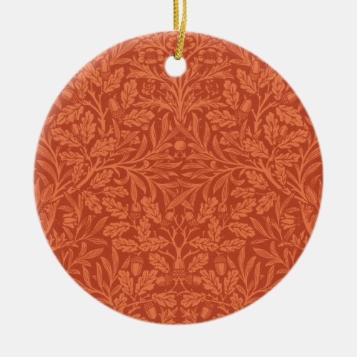 William Morris Acorn Wallpaper Nature Design Ceramic Ornament