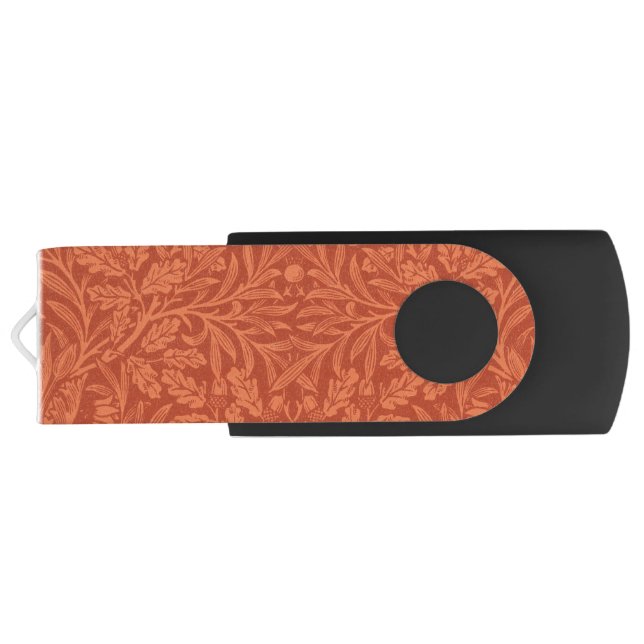 William Morris Acorn Wallpaper Nature Design Flash Drive (Back)