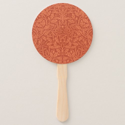 William Morris Acorn Wallpaper Nature Design Hand Fan