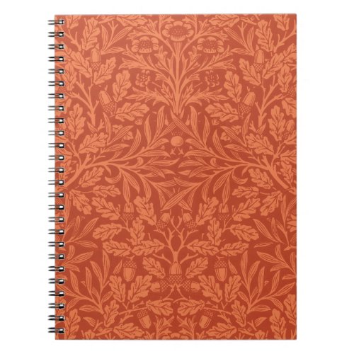 William Morris Acorn Wallpaper Nature Design Notebook