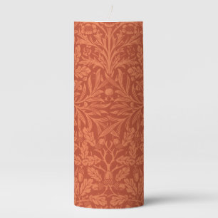 William Morris Acorn Wallpaper Nature Design Pillar Candle