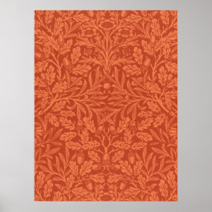 William Morris Acorn Wallpaper Nature Design Poster