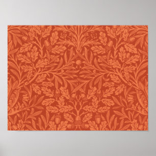 William Morris Acorn Wallpaper Nature Design Poster