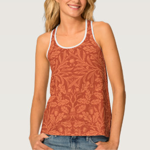 William Morris Acorn Wallpaper Nature Design Tank Top
