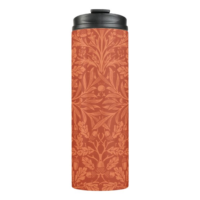 William Morris Acorn Wallpaper Nature Design Thermal Tumbler (Front)