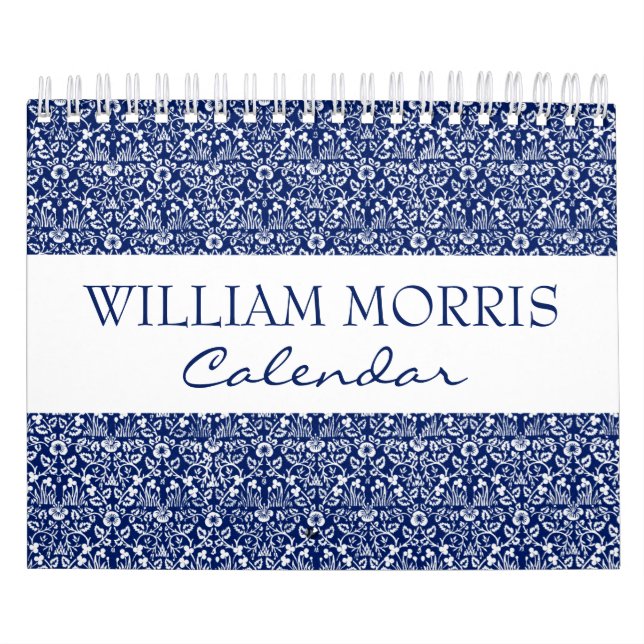 William Morris aesthetic art floral wall calendar  (Cover)