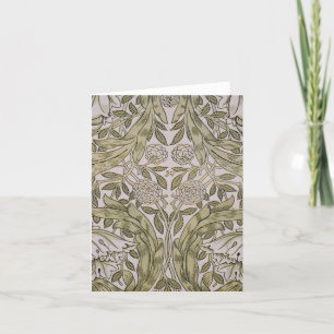 William Morris African Marigold Textile Print Thank You Card