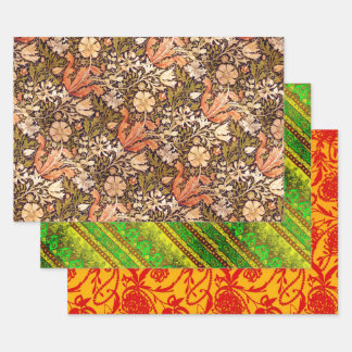 William Morris, Agra, and Paisley Pearls Wrapping Paper Sheets