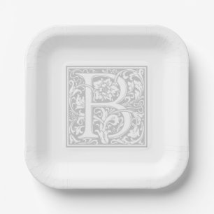 William Morris Alphabet “B” Paper Plates