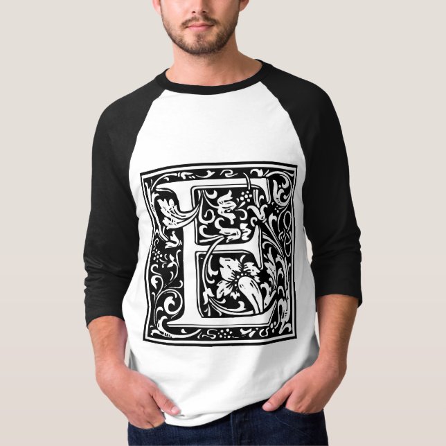 William Morris Alphabet “E” T-Shirt (Front)