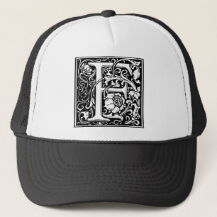 William Morris Alphabet “F” Trucker Hat
