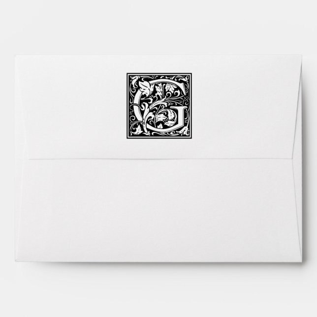 William Morris Alphabet “G” Envelope (Back (Top Flap))