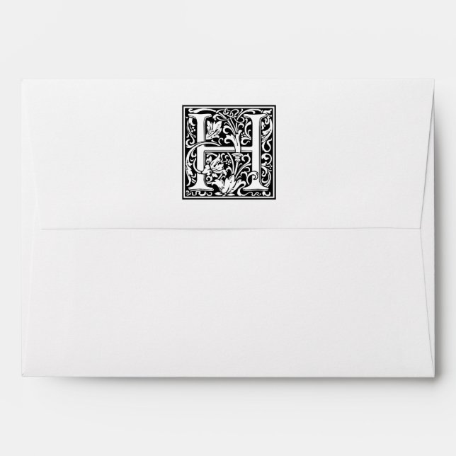 William Morris Alphabet “H” Envelope (Back (Top Flap))