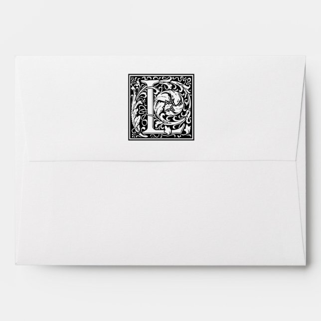William Morris Alphabet “L” Envelope (Back (Top Flap))