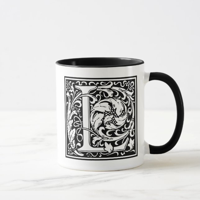 William Morris Alphabet “L” Mug (Right)