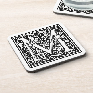 William Morris Alphabet “M” Beverage Coaster