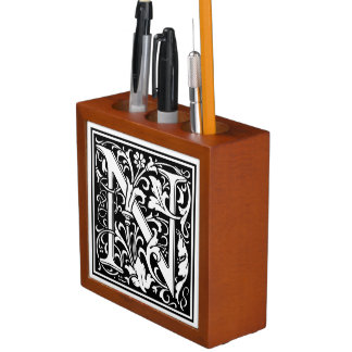 William Morris Alphabet “N” Pencil Holder
