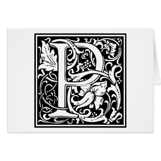William Morris Alphabet “P” Cards (Front Horizontal)