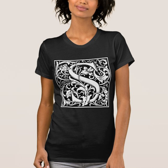William Morris Alphabet “S” T-Shirt (Front)