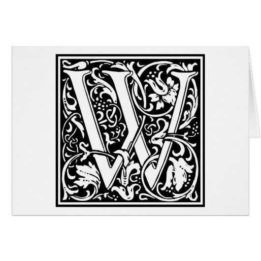 William Morris Alphabet “W” (Front Horizontal)