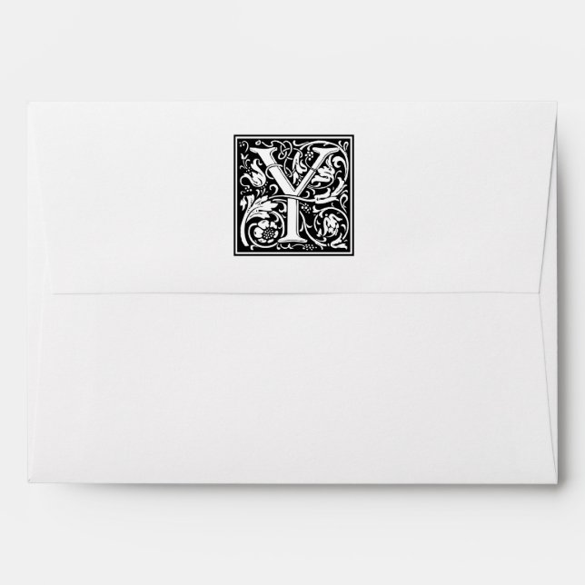 William Morris Alphabet “Y” Envelope (Back (Top Flap))