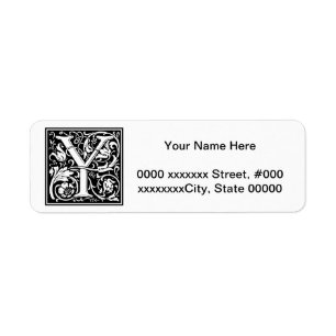 William Morris Alphabet “Y” Label