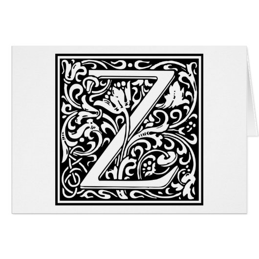 William Morris Alphabet “Z” Cards (Front Horizontal)