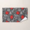 William Morris Anemone, Gray / Grey and Red