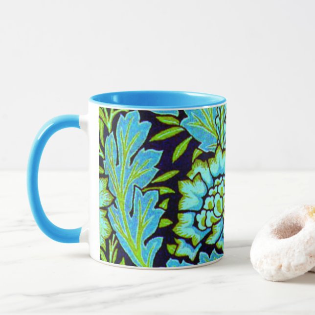 William Morris, Anemone, Mug (With Donut)