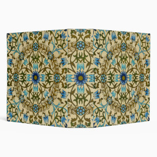 William Morris Antique 1873 Vine & Floral Pattern 3 Ring Binder