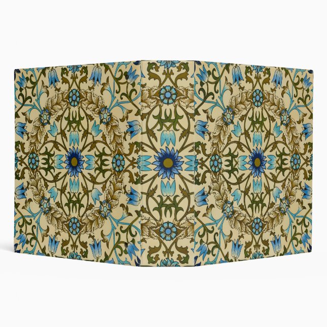 William Morris Antique 1873 Vine & Floral Pattern 3 Ring Binder (Background)