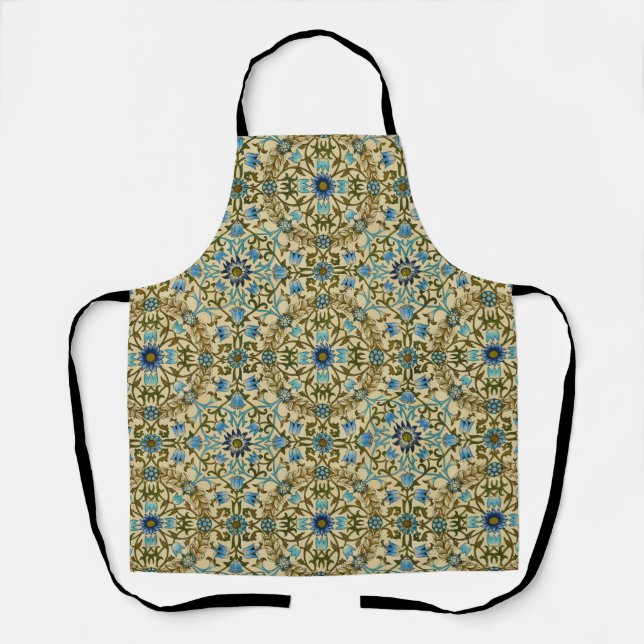 William Morris Antique 1873 Vine & Floral Pattern Apron (Front)