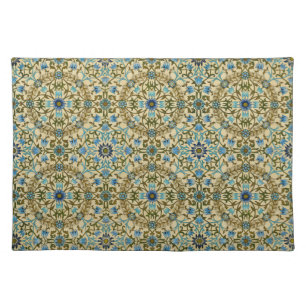 William Morris Antique 1873 Vine & Floral Pattern Cloth Placemat