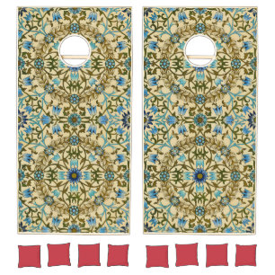 William Morris Antique 1873 Vine & Floral Pattern Cornhole Set