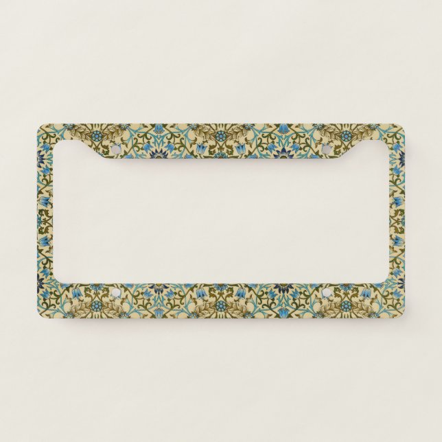 William Morris Antique 1873 Vine & Floral Pattern License Plate Frame (Front)