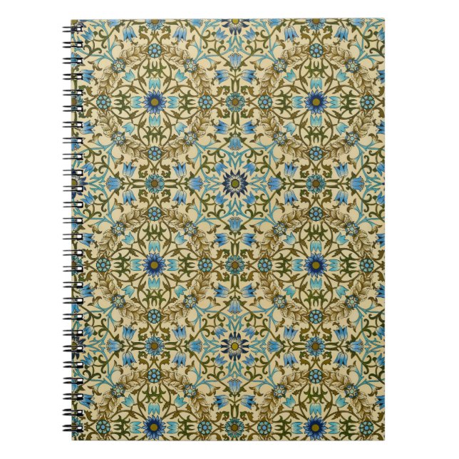 William Morris Antique 1873 Vine & Floral Pattern Notebook (Front)