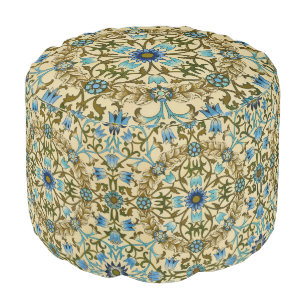 William Morris Antique 1873 Vine & Floral Pattern Pouf