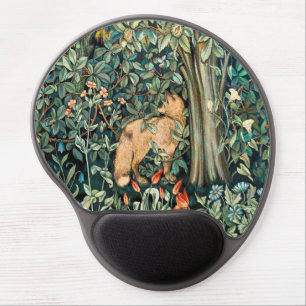 William Morris Antique Fox Forest Tapestry Art Gel Mouse Pad