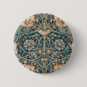 William Morris Antique Honeysuckle Floral Button