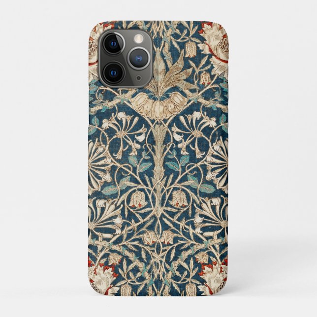 William Morris Antique Honeysuckle Floral Case-Mate iPhone Case (Back)