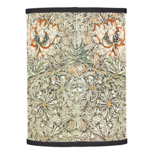 William Morris Antique Honeysuckle Floral Classic Lamp Shade (Back)