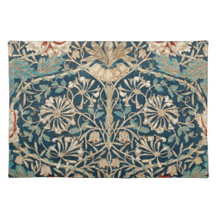 William Morris Antique Honeysuckle Floral Cloth Placemat